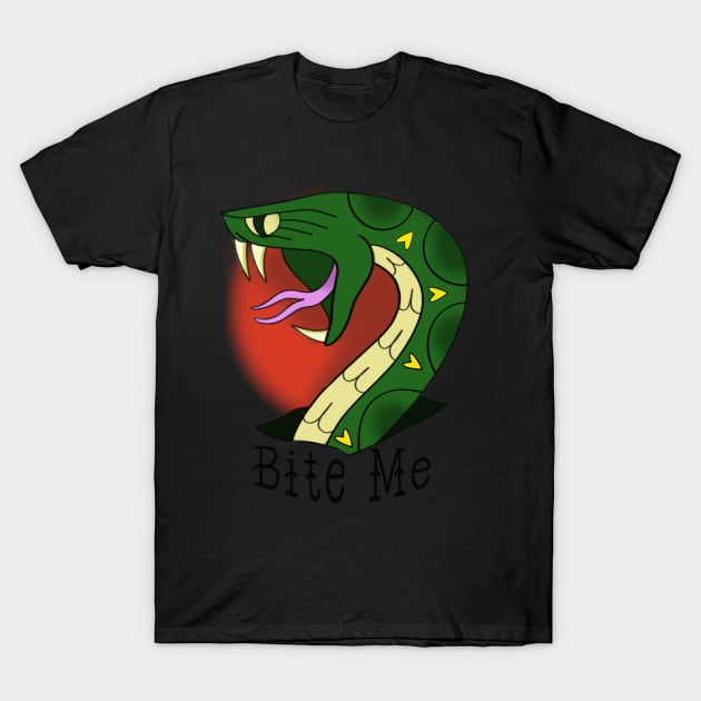 Bite me T-Shirt by lizajambalaya